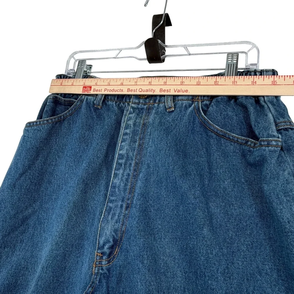 Vintage Corner Stone Womens Plus 18W High Rise Cinched Waist Mom Jeans Tapered